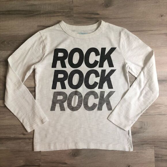 Crewcuts white long sleeve t-shirt Size 8 - Picture 1 of 3